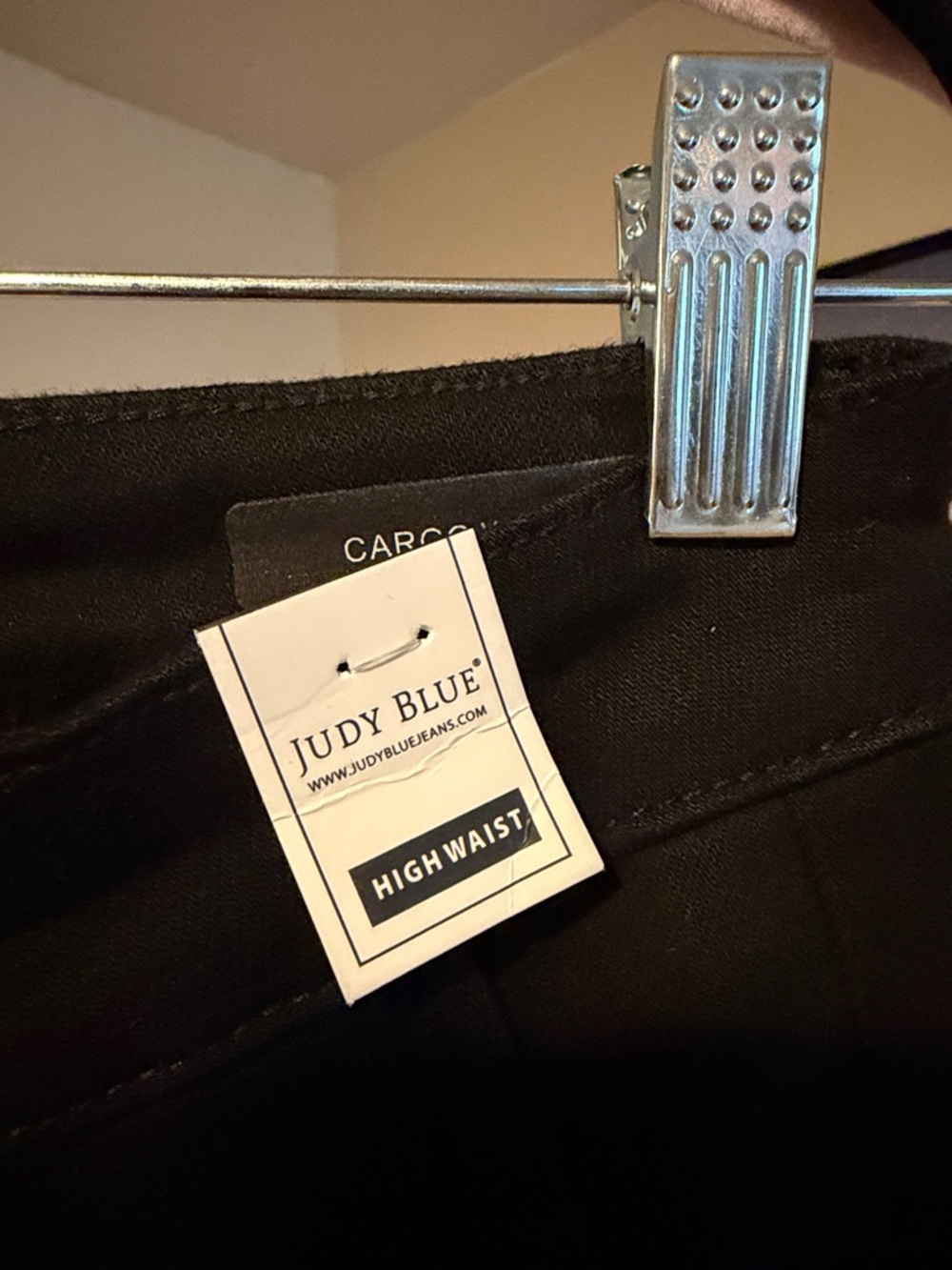 Judy Blue Black High-Rise Cargo Jeans - Picture 3 of 8